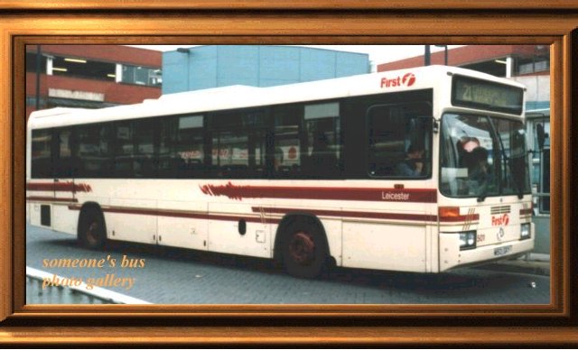 First Leicester's Leyland Mercedes Benz O405 with Optare Prisma