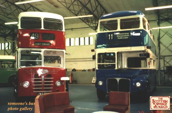 Edinburgh's Guy Arab MKII with Nudd and A1's AEC Routemaster with Park Royal