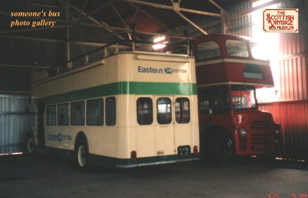 Eastern Scottish Open-topped Bristol Lodekka with ECW and Western SMT's Leyland PD3 with Alexander
